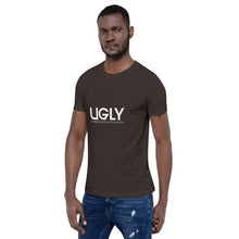 Load image into Gallery viewer, UGLY short-sleeve men&#39;s T-Shirt white writing
