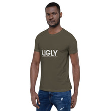 Load image into Gallery viewer, UGLY short-sleeve men&#39;s T-Shirt white writing
