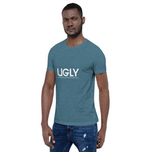 Load image into Gallery viewer, UGLY short-sleeve men&#39;s T-Shirt white writing
