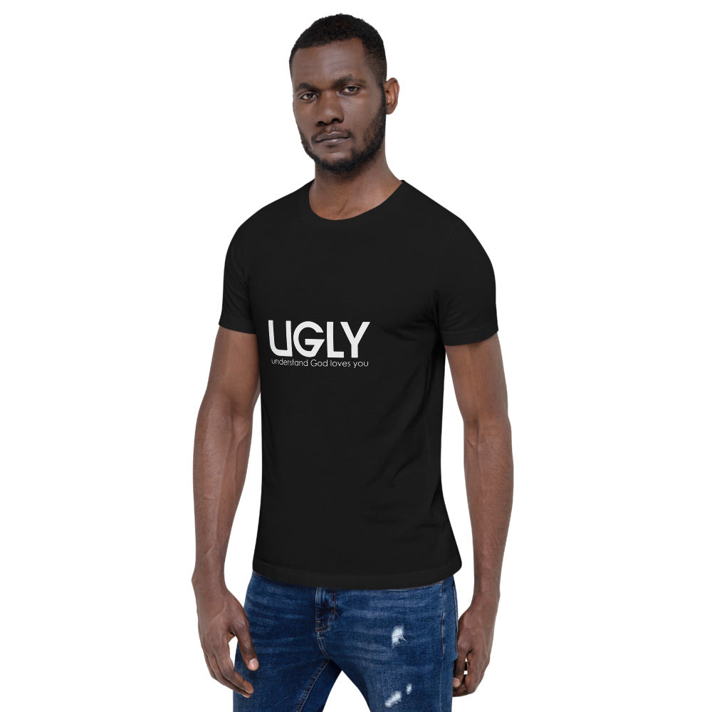 UGLY short-sleeve men's T-Shirt white writing