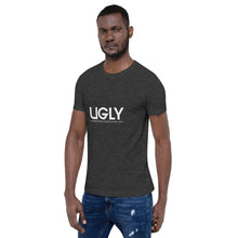 Load image into Gallery viewer, UGLY short-sleeve men&#39;s T-Shirt white writing
