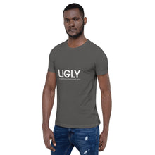 Load image into Gallery viewer, UGLY short-sleeve men&#39;s T-Shirt white writing
