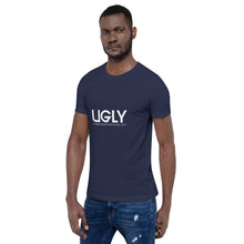 Load image into Gallery viewer, UGLY short-sleeve men&#39;s T-Shirt white writing
