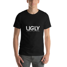 Load image into Gallery viewer, UGLY short-sleeve men&#39;s T-Shirt white writing
