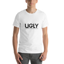 Load image into Gallery viewer, UGLY short-sleeve men&#39;s T-Shirt black writing
